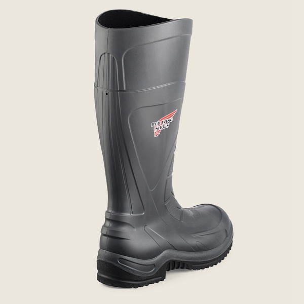 Red Wing Safety Bot Erkek - Injex™ - 17-Inch Waterproof Toe Pull-On - Gri - 34VQCEFOK